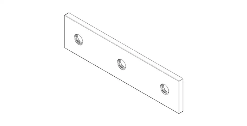 DORNBRACHT Rosette ERSATZTEILE 092798024 60 x 120 x 12,5 mm Platin gebürstet, 092798024-06 Galeriebild 1